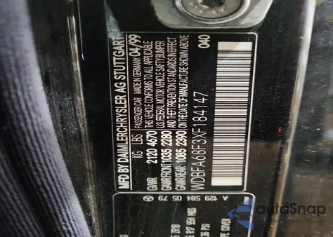 1999 Mercedes-Benz Sl 500 z USA, uszkodzony, nr VIN WDBFA68F3XF184147